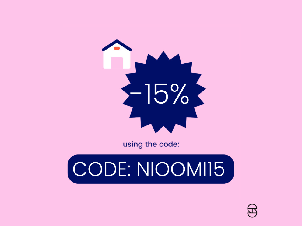 Spotahome service: 15 % discount   with Nioomi code
